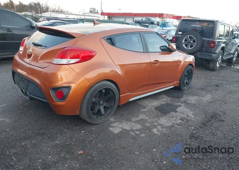 2013 Hyundai Veloster Turbo W/Black из США, поврежденный, VIN KMHTC6AE1DU180195